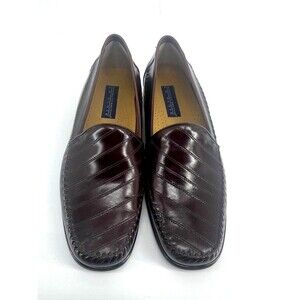 Giorgio Brutini Le Glove Brown Eel Skin Loafers Mens Shoes Sz 12D Made in Brazil